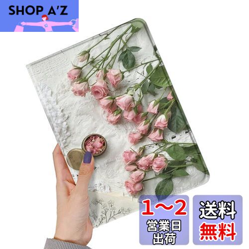 iPad Air 11インチ M2 ケース 花柄 iPad Air 第5/4世代 10.9インチ ケース イラスト Apple pencil 充電可能 ブック式 iPad Air5 Air4 カバー 柄付き 可愛い レディース 柄物 印刷 プリント,Color E