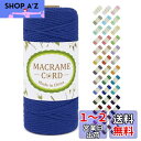 LEREATI マクラメロープ 3mm x 100m ナチュラルコットン マクラメ 糸 マクラメ 紐 綿糸 太毛糸 DIY 手編みロープ 壁掛け 鉢植え装飾 編...
