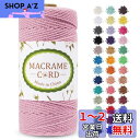 LEREATI マクラメロープ 2mm x 200m マクラメ糸 綿ロープ yarn コットンロープ 綿糸 ひもめんマクラメ 紐 DIY 手編みロープ, 壁掛け, 鉢植え装飾, 編み物, 工芸品 (ピンク)