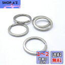 【BEAUTY PLAYER】二重リング 平キーリング 40個 25mm シルバー キーホルダー 金具リング キーホルダーパーツ ハンドメイド アクセサリーパー...
