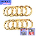 【BEAUTY PLAYER】キーホルダー 丸型カラビナ 10個入り 丸カン 金具 ナスカン ゴールド キーリング 回転フック キーホルダーパーツ ハンドメイド...