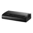 アイ・オー・データ スイッチングハブ 8ポート lanハブ 10/100Mbps 対応 省電力機能搭載 日本メーカー ETX-ESH08KC(2)