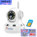 【 WiFi不要 4G LTE 】 Ctronics 防犯カメラ 自動追跡 見守りカメラ PC対応 ペットカメラ 24時間常時録画 スマート暗視 声光威嚇 SI...