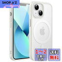 JEDirect iPhone 13 mini 5.4インチ用 マグネット ケース MagSafeに対応 半透明のマット背面 薄型 耐衝撃 カバー (スターライ...