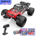 DEERC ラジコン ラジコンカー オフロード ダブルモーター 4WD 高速 30km/h 1/16スケール 電動RCカー RTR 全地形対応 2.4GHz レ...