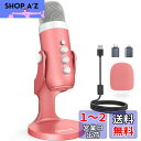 ZealSound 配信用マイク ASMRマイク コンデンサーマイク USB エコー機能、卓上マイクスタンド、PC用録音マイク、単一指向性集音、高感度な集音機能...