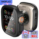 Spigen Apple Watch Ultra2 ケース/Apple Watch Ultra ケース 49mm 対応 9H ガラス 一体型 画面保護 耐衝撃 落下 衝撃 吸収 すり傷 防止 保護カバー シン・フィット 360 ACS05558 (ブラック)(2)