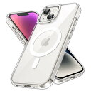 JEDirect iPhone 14 6.1インチ用 マグネット ケース MagSafe ワイヤレス充電対応 衝撃吸収 バンパーカバー 傷つけ防止 透明バック ...