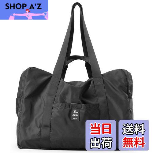 【送料無料】TRIWONDER ボストンバッグ 折りたたみ ダッフルバッグ トラベルバッグ キャリーオンバッグ 旅行バック スポーツ 出張 合宿 アウトドア リュック ボストンバック 手提げバッグ メンズ レディース (ブラック)