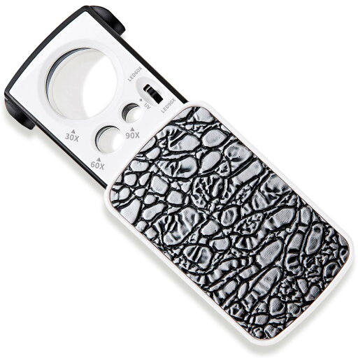 PhoenixLoupe ジュエリー鑑定 校正・校閲用 携帯ルーペ【30倍&60倍&90倍】3種類レンズ/LEDライト/ブラックライト付き (シルバー) PhoenixLoupe ジュエリー鑑定 校正・校閲用 携帯ルーペ【30倍&60倍&90倍】3種類レンズ/LEDライト/ブラックライト付き (シルバー)