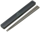 スケーター(Skater) 箸 21cm 箸箱 セット 抗菌 チャコールグレー 大人用 男性向け ABC45AG-A