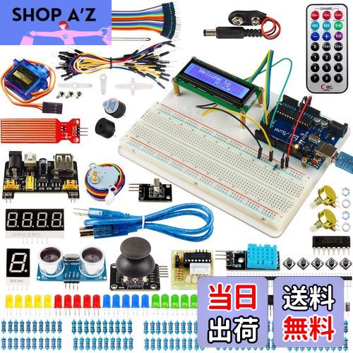 【送料無料】Miuzei 初心者 電子工作 スターターキット Arduinoとの互換性あり R3向け mega2560とR3 na..