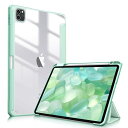 Fintie iPad Pro 11 ケース 2022/ 2021/ 2020/2018 11インチ 透明バックカバー Apple Pencil 収納可能 Apple Pencil 2 ワイヤレス充電対応 三つ折スタンド スリープ機能 軽量 薄型 傷つけ防止 PU合成レザー TPU (モデル番号A2435、A2759、A2761、A2762)(グリーン)(2)