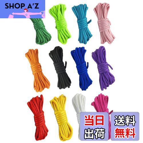【送料無料】YINKE パラコード テントロープ 4mm 長さ3m 12色セット キャンプ アウトドア キャンプ アウトドア用 7本のストランド おしゃれ カラ...