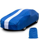 【送料無料】Favoto 車カバー 屋内用車カバー 室内用/車庫内用 ストレッチ素材 汚れ/キズがつきにくい 高い通気性 収納袋付き 汎用サイズ ブルー