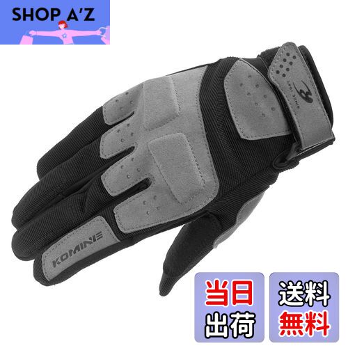 【送料無料】コミネ(KOMINE) バイク用 グローブ GK-2273 アーバンメッシュグローブ Grey Black M