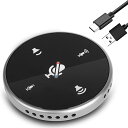USBマイク スピーカー 電話会議用 360?全方向集音 USB接続 テレワーク ミュート/ボリューム/マイクタッチセンサーボタン 在宅会議用システム、オンライン、ウェブ、ビデオ会議、ZOOM、SKYPE、LINEなどに対応(2)