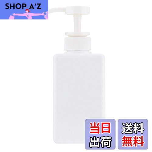 【送料無料】ベストコ(Bestco) シャンプー用ディスペンサー ホワイト 450ml ネトヨン・レ スクエア ボ..