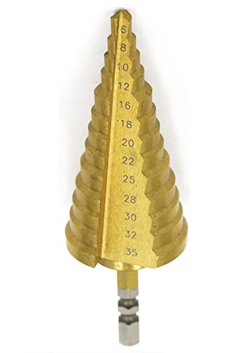 【送料無料】HE JIN ステップドリル タケノコドリル チタンドリル コバルトハイス仕様 ドリル 6-35mm