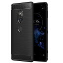 【送料無料】Simpeak Sony Xperia XZ2 対応 ケース SO-03K/SOV37 対応 TPU 炭素繊維保護カバー 防指紋 手触り良い一体型 脱装簡単スマホバンパー ブラック