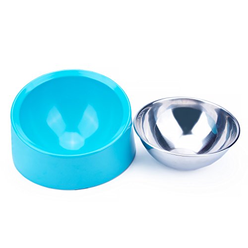 【送料無料】SuperDesign 犬 食器 猫 食器 ペット ボウル ステンレス 給食器 スタンド 傾斜がある 15度..