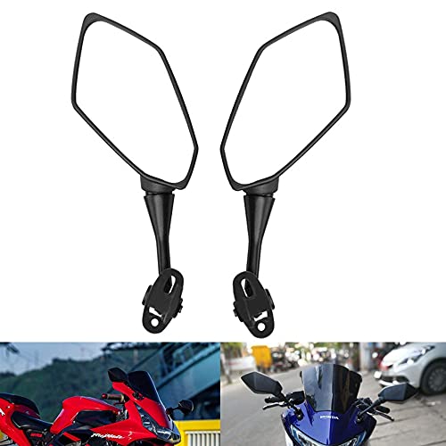 【送料無料】J.H.T バイクミラー 適合 CBR250R CBR600 CBR900 CBR1000 VTR1000用 カウルミラー ブラック