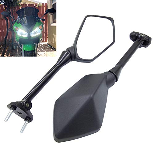 【送料無料】ELIFEPARTS バイクミラー 適合 ニンジャ400 400R 250R ER-6F 650R 1000用 NINJA専用 左右..