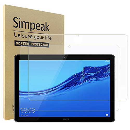 ̵Simpeak 2 Huawei MediaPad T5 б 饹ե 10.1 վݸե ƩΨ ɻ ...