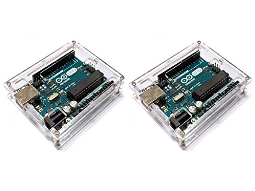 【送料無料】TSUCIA Arduino用 UNO R3向け 透明 アクリル エンクロージャー ケース シェル ボックス 薄..