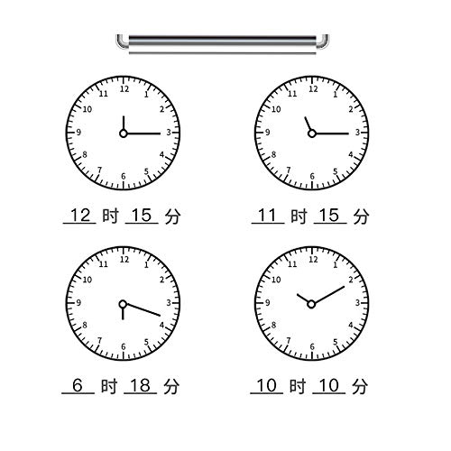 【送料無料】アナログ時計スタンプ・12時間・直径25mm・浸透印：黒色インク