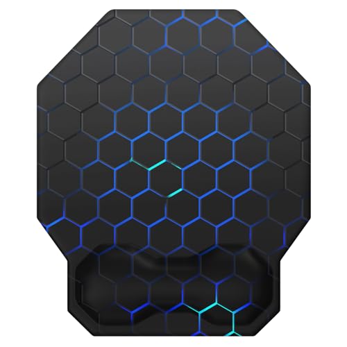 【送料無料】iCasso マウスパッド リストレスト 一体型 防水 24.5×21cm HX+6BX