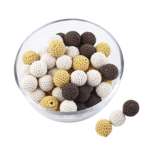 【送料無料】Promise Babe ビーズ 木製 かぎ編み 16mm ハンドメイド 手作り ベッドメリー ギフト 出産祝い