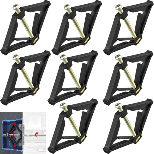 【送料無料】CTRICALVER 8個86mmスイッチカセット修理工サポートロッド電気技師アクセサリー、壁取り付..