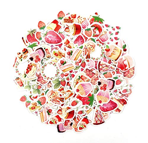 【送料無料】かわいい いちご フレーク シール 182枚セット ストロベリー スィーツ 苺 手帳 カレンダー デコ ステッカー ラッピング 手紙