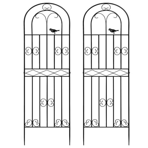 【送料無料】ybaymy ガーデンフェンス アイアン ローズフェンス ガーデニング用支柱 園芸支柱 防錆 180..