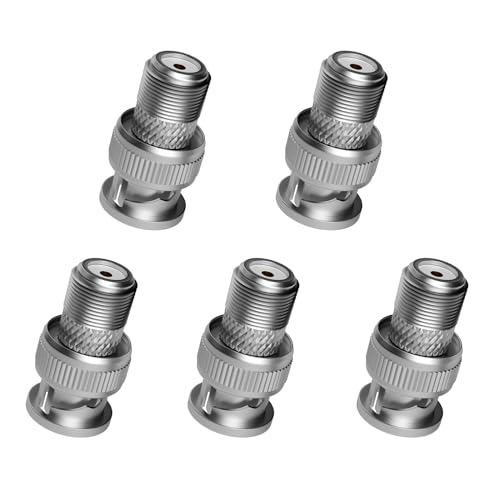 【送料無料】F BNC 変換 コネクタ YITONGXXSUN 銅材質 BNCオス-Fメス 変換プラグ アダプタ 防犯カメラ ..