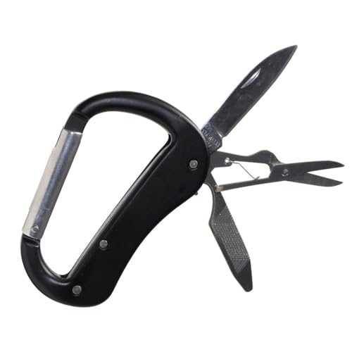 【送料無料】Goods Land 【 5in1 】 マルチツール カラビナ ナイフ ハサミ 栓抜き  ...