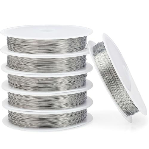 【送料無料】SSZYMAOYI アーティスティックワイヤー 6巻入 線径0.2mm、0.4mm、0.5mm、0.6mm、0.8mm、1...