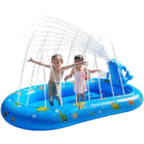 【送料無料】噴水プール ビニールプール 噴水 170cm x 105cm 噴水シャワー 庭 小さめ  ...