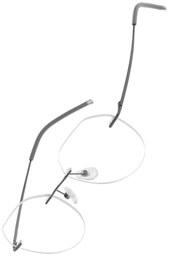 【送料無料】[ベルクート] フレームなし伊達メガネ メンズ レディース 軽量 フレーム オシャレ ファッ..