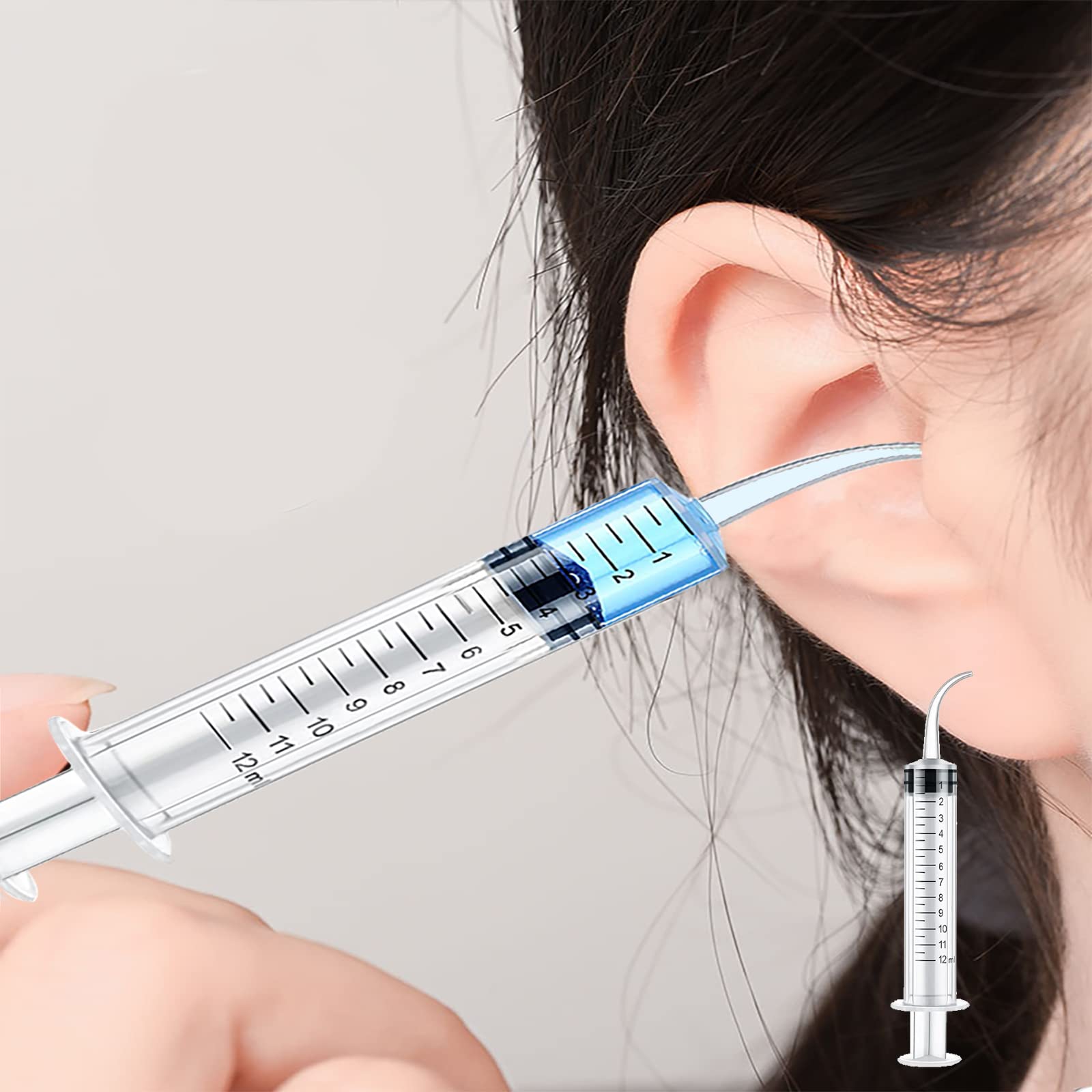 【送料無料】耳掃除用シリンジ 耳洗浄 耳クリーナーの容器 耳にスプレー 20ml 再使用でき 一本入 サイ..