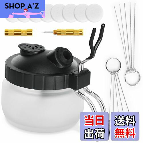 【送料無料】Oasser エアブラシ クリーナーポット エアーブラシ用 洗浄ボトル クリーニングブラシ クリーニングニードルキット