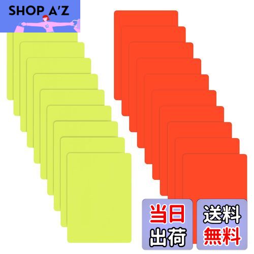 【送料無料】OLYCRAFT 10セット レフリーレッドカード 審判カード PVC 警告カード レッドカードとイエローカード レフリーペナルティカード レフェリ...