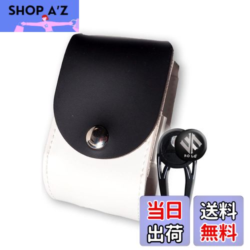 【送料無料】FOLG ゴルフボールケース グリーンフォーク マーカー セット 【ベルトに簡単取付】 ボール2個収納 PUレザー (グリーンフォークセット)