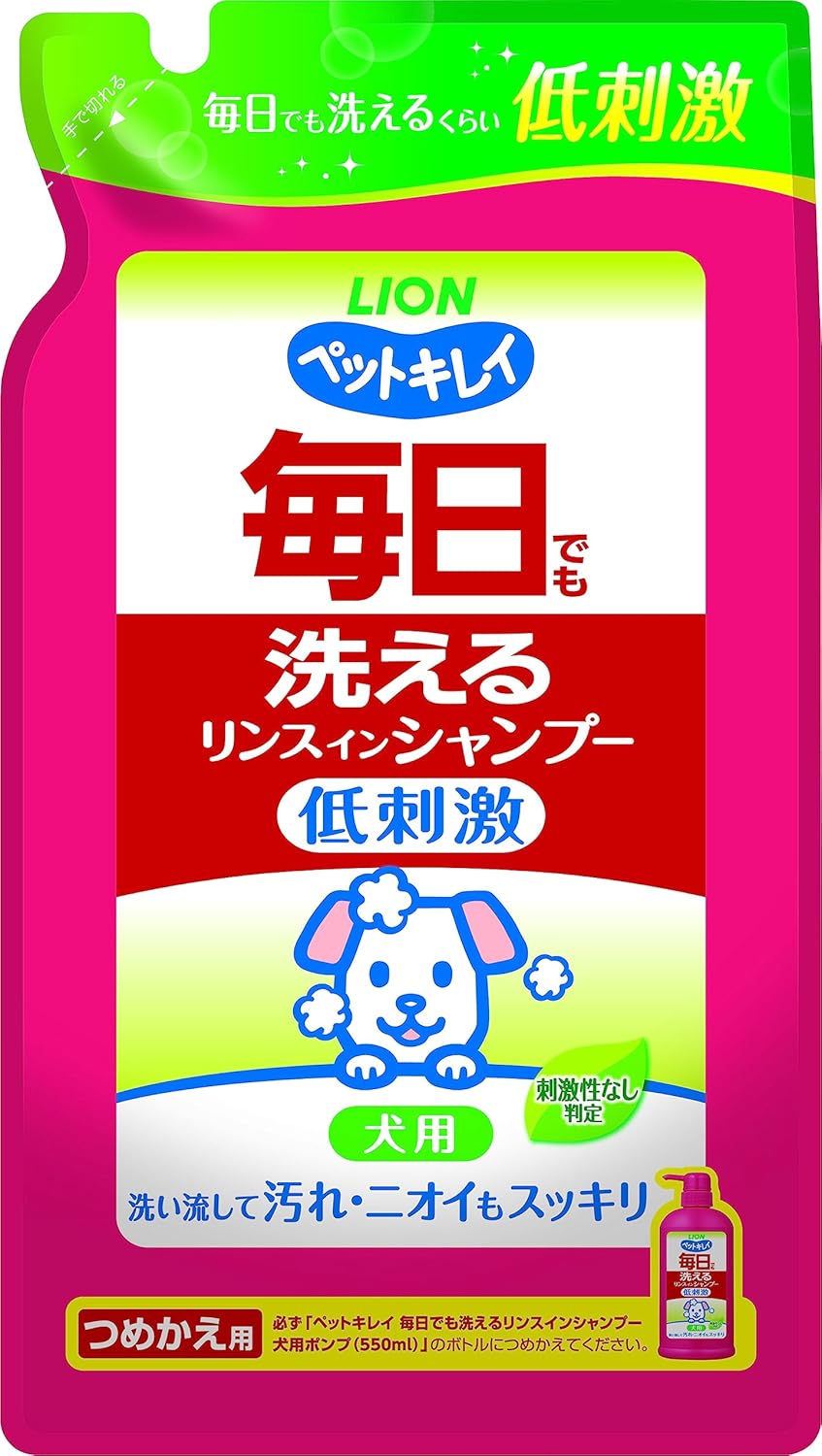 ライオン ペットキレイ 毎日でも洗える リンスインシャンプー 犬用 つめかえ用 愛犬用 詰替え400ml LIONPET