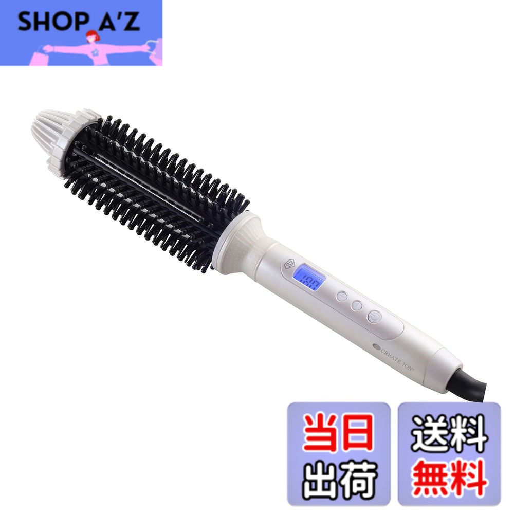 商品情報商品の説明主な仕様 【特殊加工パイプ＆ナイロンピン】パイプ表面には、髪滑りが良い「クレイツイオン セラミック」加工を、パイプ部には等間隔で設置した熱板プレートと2種類のナイロンピンを搭載。時短スタイリングを可能にし、通常のブローやヘアアイロンでは出せない、ツヤのある美しいカールで柔らかな質感に。【フィンガーリム】手滑りを防ぎ、アイロン操作をしやすくする「フィンガーリム」。【デジタル温度表示ディスプレイ】設定温度やヒーターの温度が一目で分かる「デジタル温度表示ディスプレイ」 髪質に合わせて120度-200度まで、20度毎の5段階温度調節が可能。【誤作動防止機能】アイロン使用時に、温度調節ボタンの誤作動を防止する設定が可能。【自動電源OFF機能】最後のボタン操作から、約1時間後に自動的に電源OFFになる安全設計。【海外兼用（単相100-240VAC対応）】海外でも使用可能（フリーボルト対応）なので、旅行にも便利。