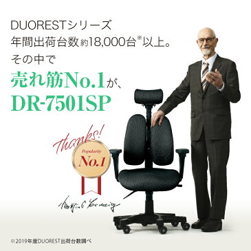 DR-7501 SP DUOREST デュオレスト オフィスチェア ゲーミングチェア オフィスチェア コスパ オフィスチェア クッション 椅子 イス チェア− 布地 肘付き 椅子 パソコンチェア 学習イス リラックスチェア