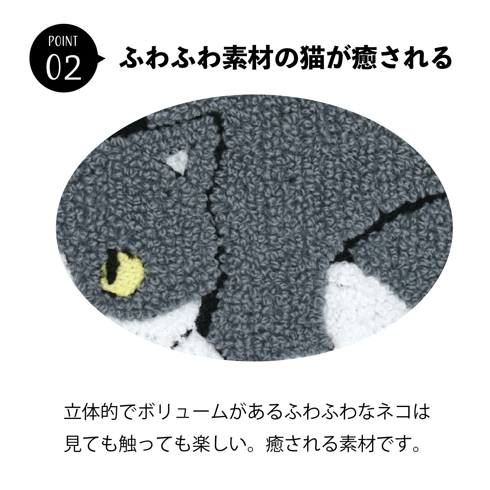 ポーチ 小物入れ レディース 雑貨 猫 ねこ アニマル 動物 軽量 コンパクト ファスナー開閉 コスメ 化粧 カジュアル レディース ブラック ネイビー グレー 送料無料メール便なら shopbuzz-10024405 BUZZ-ex サンプル画像3