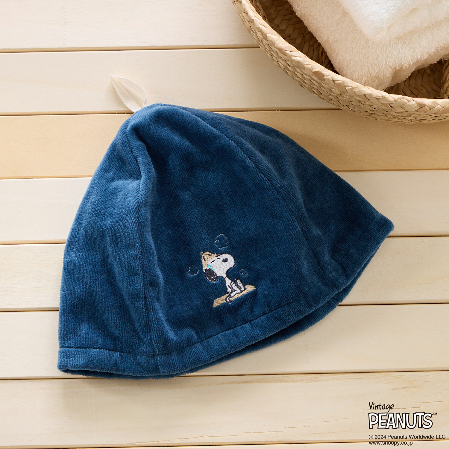 ショップチャンネル 楽天市場店のスヌーピー コットン100％ 日本製 サウナハット 【ショップチャンネル公式】｜アングル2