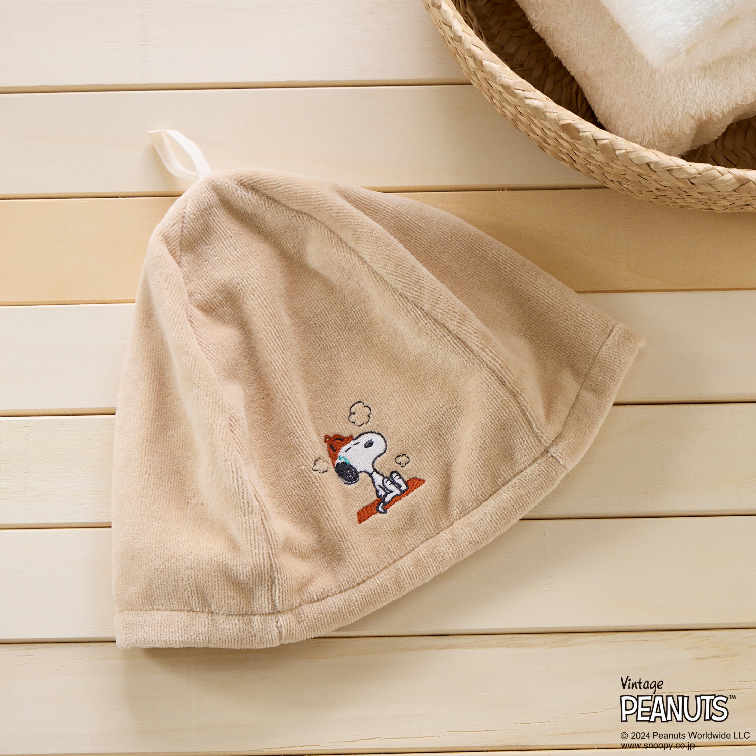 ショップチャンネル 楽天市場店のスヌーピー コットン100％ 日本製 サウナハット 【ショップチャンネル公式】｜アングル3